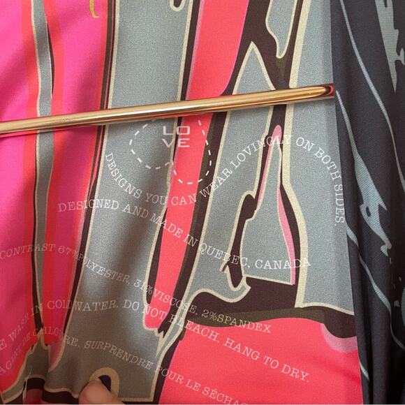 Volt Design Graphic Wearable Art Knit Sheath Dress No. 308 Kin Dress M - Picture 8 of 9